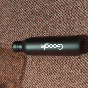 Google branded metal water bottle